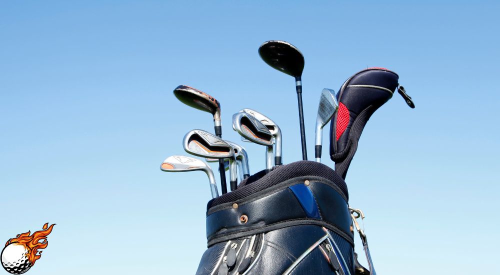 Golf bag with golf accessories