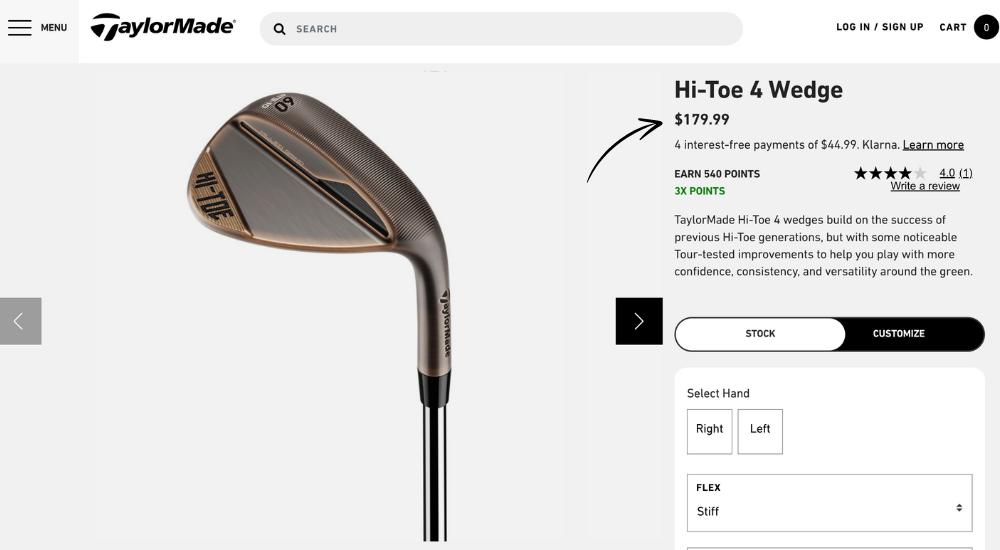 TaylorMade Hi-Toe 4