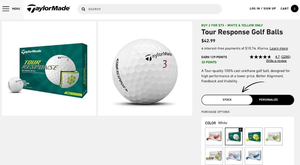 Tour Response Golf Ball